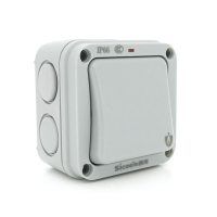 Выключатель одинарный наружного монтажа SL-1, водонепроницаемый, IP66, AC:110-250V, 10A, Grew