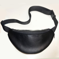 Сумка-бананка з розширювачем з еко-шкіри 32×16×7.5 см сумка через плече або поясна сумка чоловіча/жіноча(02912)