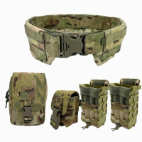 Тактичний пояс Molle Cordura 500D PU з IRR просоченням + 4 підсумка мультикам