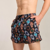 Шорти для плавання Pobedov Pool day Hodynnyky Чорний