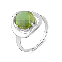 Серебряное кольцо CatalogSilver с Султанит султанитом 4.738ct, вес изделия 3,35 гр (2104469) 18.5 размер