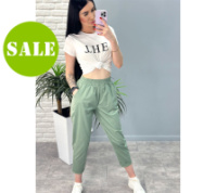 Літні штани з підворотом «Hunter» оптом | Норма | Розпродаж моделі