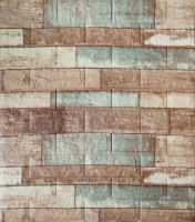 Самоклеюча декоративна 3D панель блакитний камуфляж 700x770x5 мм