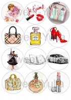 Вафельные картинки на тему: 8 марта