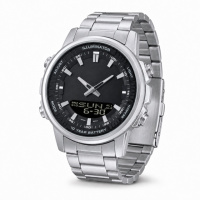 Чоловічий годинник Casio Steel ILLUMINATOR Гільза з індивідуальним дизайном та сталевим браслетом