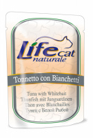 Консерва для кошек класса холистик LifeCat (tuna with whitebait 70g,ЛайфКет 70гр Тунец с белой рыбой