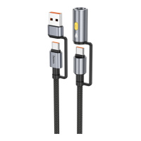 Кабель USB Hoco U138 USB/USB-C to USB-C/Cigarette Lighter 1.2m