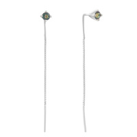 Серебряные серьги CatalogSilver с мистик топазом 0.49ct (2192275)