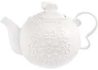 Чайник заварочный фарфоровые «Белое Кружево» 780мл
