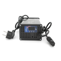 Зарядное устройство для аккумуляторов LiFePo4 72V(87,6V),24S,8A,штекер Triangle plug (T-tipe/IEC/C13 N+L-), с индикацией,BOX