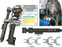 Съемник пружин с комплектом захватов Германия