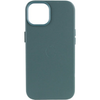 Шкіряний чохол Leather Case (AA Plus) з MagSafe для Apple iPhone 12 Pro / 12 (6.1«») Pine green - купити в SmartEra.ua