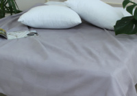 Простирадло-покривало піке 200х235 см. Клітина сіра