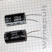 400V 100mF 1830 105°C CHONGX CD11X 100µF 100uF 400V Конденсатори електролітичні