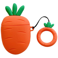 Силіконовий футляр для навушників AirPods - Smile Fruits series (Carrot) - купити в SmartEra.ua