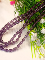 Хрусталь/ Овал/ 4×6мм/ 20 шт / аметистовый