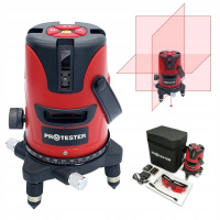 Лазерный уровень 5 линий 1H/4V (красный луч) PROTESTER LL605R