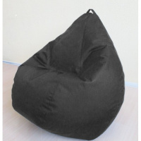 Кресло груша Оксфорд Черный 140-90 см
