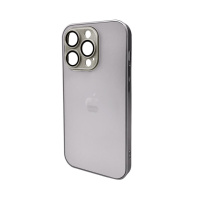 Чохол для смартфона AG Glass Matt Frame Color Logo for Apple iPhone 14 Pro Titanium Grey (AGMattFrameiP14PGrey)