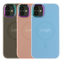 Чохол AG-Glass Chrome Camera with Magsafe для iPhone 11