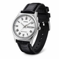 Чоловічий годинник Casio MTP-V006L-7B — Класична модель з календарем та шкіряним ремінцем
