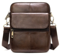 Компактная сумка кожаная 14990 Vintage Коричневая