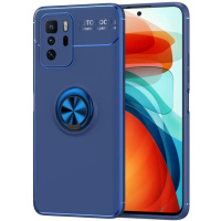 TPU чохол Deen ColorRing під Магнітний тримач (opp) для Xiaomi Redmi Note 10 5G / Poco M3 Pro (синій / Синій) - купити в SmartEra.ua