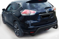 Задняя защита AK007 Черный (2 шт., нержавейка) для Nissan X-trail T32/Rogue 2014-2021 гг