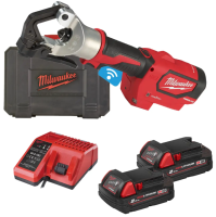 Обтискач гідравлічний акумуляторний для кабелів MILWAUKEE, M18 HDCT-202C (зарядний пристрій М12-18 С, 2 акумулятори М18 В2 2Аг,