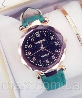 Женские часы Geneva с ремешком из экокожи