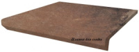 Сходинка з капіносом пряма Paradyz Scandiano Rosso 30x33