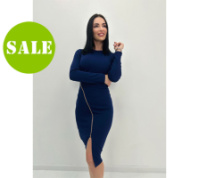 Елегантна сукня з блискавкою «Elisson» оптом | Розпродаж моделі