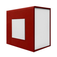 Подарункова картонна коробочка для годинника Boxes червоно-біла (SKU 1000-0315)
