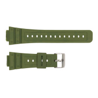 Ремінець для годинника Skmei 1628AGWT Army Green-White, полімерний, 16 мм, зелений