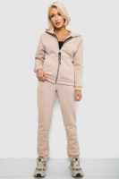 Спортивний костюм жіночий на флісі, колір бежевий, 257R86