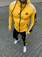 Весенне-осенний спортивный костюм Adidas Желтый