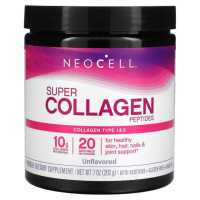 Супер Колаген, Тип 1&3, Grassfed Collagen Peptides, NeoCell, 7 унцій (200 гр)