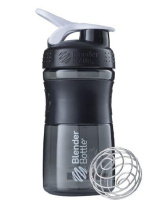 Шейкер спортивний (пляшка) BlenderBottle SportMixer Flip 20oz/590ml Black/White