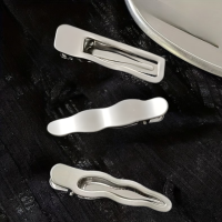 Заколки для волос 3 шт для девушек, серебристые набор заколок для создания причесок женская бижутерия,металлические