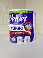 Velvet паперові рушники Turbo 1 рулон 3 шари 340 відривів