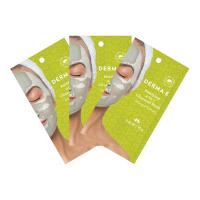 ​Набор очищающих 2-в-1 угольных масок на основе глины (3 шт. по 10 г) Derma E (США)