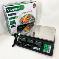 Весы торговые ViLgrand VES-6V-40 40 кг с калькулятором и аккумулятором