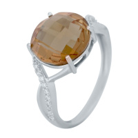Серебряное кольцо CatalogSilver с Султанит султанитом, вес изделия 3,42 гр (2034315) 17.5 размер
