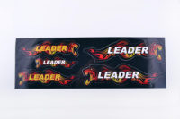 Наклейки (набор) LEADER (48х16см, черные) EVO