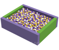 Сухой бассейн KIDIGO Прямоугольник 1,5 х 1,2 м