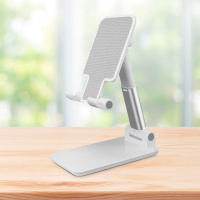 Держатель для телефона 16х6.5х11см Folding desktop phone stand Белый, подставка для телефона на стол