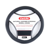 Чохол на кермо Carlife 39-41 см шкіряний, чорний SW234L