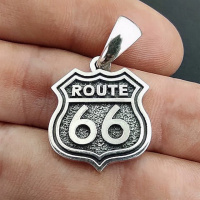 Кулон «ROUTE 66 (Траса 66)» (срібло)