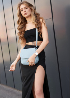 Жіноча сумочка блакитна через плече