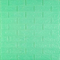3D панель самоклеющаяся 700x770x3мм кирпич Мята (012-3) SW-00000233